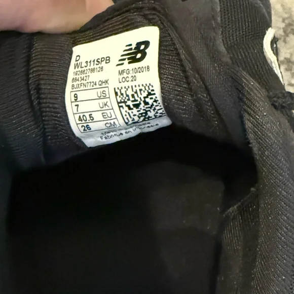 New Balance Charcoal 311 Sneakers - Picture 8 of 8